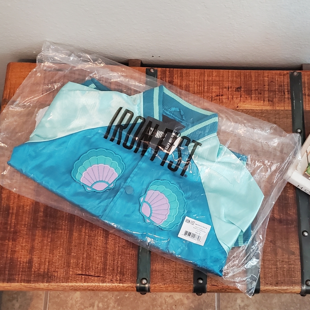 🧜‍♀Iron Fist Mermaid For Life Bomber Jacket🧜‍♀️ - Picture 4 of 16